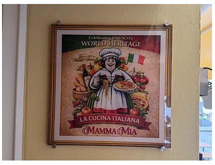 Schild Mamma Mia